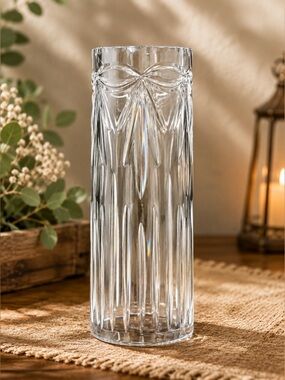🔍 Vintage Cut Crystal Hurricane Candle Shade | Fan & Swag Pattern